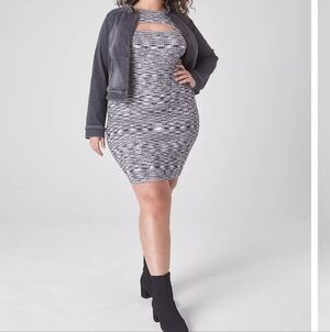 Lane Bryant NWT Ribbed Cutout Sweater Dress – Size 18/20 (Plus Size)